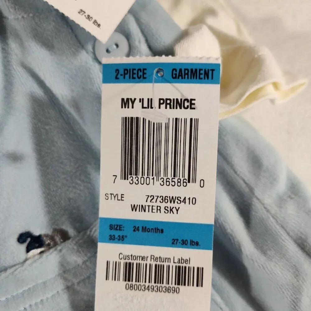 First Impressions Y2K My Lil Prince 2 Piece Set 24 Months NWT